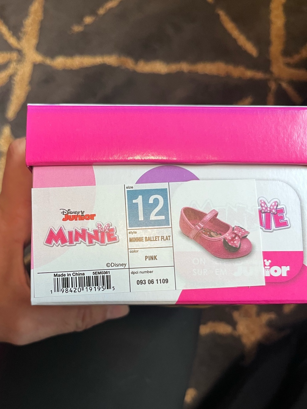 Disney Pink Glitter Minnie Mouse Mary Jane Shoes for Kids - Picture 4 of 4